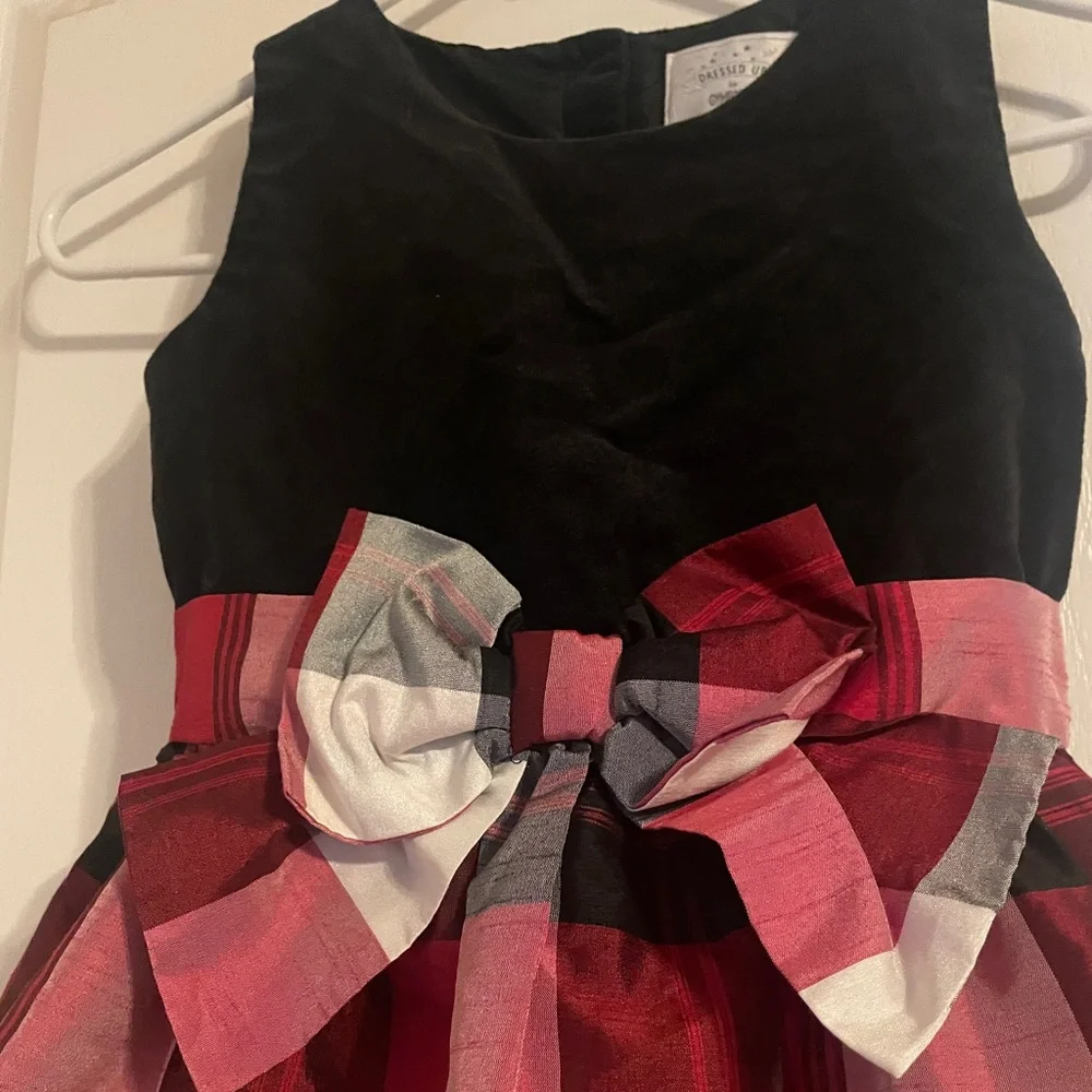 Gymboree Black and Red Plaid‎ Flare Dress 8 Holiday Party Y2K Preppy Function